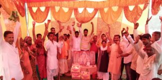 गऊ संवर्धन न्यास ने मनाया हिन्दू साम्राज्य स्थापना दिवस यमुनानगर के इंद्रलोक पैलेस के साथ मराठी बस्ती में गऊ संवर्धन न्यास ने छत्रपति शिवाजी महाराज का हिन्दू साम्राज्य दिवस मनाया गया