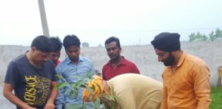 विधायक ने इंकलाब मंदिर में किया पौधारोपण इंकलाब मंदिर में पौधारोपण करते विधायक श्याम सिंह राणा
