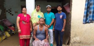 तीन साल से व्हीलचेयर के लिए दर-दर भटक रहे थे दिनेश, मदद को आगे आई साईं संस्था yamunanagar hulchul sai sandhya donation help thanks