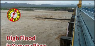 यमुना नदी में हाई फ्लड, 6 लाख क्यूसेक तक पहुंचा पानी, दिल्ली को खतरा yamunanagar hulchul__bilaspur mein sab pani pani for website
