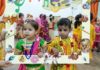 लिटिल किंगडम स्कूल में बच्चों ने धरा राधा श्री कृष्ण का रूप