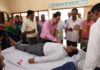 राजकीय प्राथमिक शिक्षक संघ यमुनानगर के रक्तदान शिविर में लगा रक्तदाताओं का तांता,रैडक्रॉस के प्रबंध पडे कम