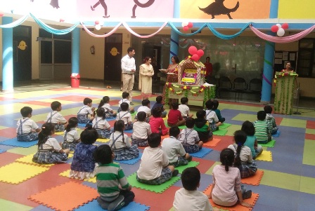 ग्लोब हेरिटेज इंटरनेशनल स्कूल सांगीपुर में नवरात्री उत्सव मनाया