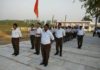 आरएसएस ने शस्त्र पूजन कर किया पथ संचलन