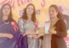 राजकीय वरिष्ठ माध्यमिक विद्यालय रादौर के प्रिंसिपल सुरेश कुमार जोजवान व हिंदी टीचर शीतल शर्मा को बेस्ट टीचर के अवार्ड से किया सम्मानित