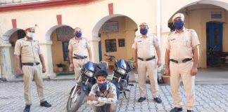 Yamunanagar : चोरी की दो मोटरसाईकिलों के साथ एक गिरफ्तार Yamunanagar Hulchul Bike Looted Gang Arrested in Bilaspur