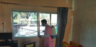 बालकुंज छछरौली में हुआ सैनिटाइजेशन yamunanagar hulchul bal kunj chhachhrauli sanitization