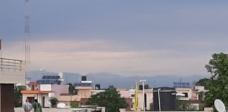 यमुनानगर का मौसम, नजर आ रहे पहाड़ yamunanagar hulchul pahad from himachla