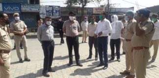 आईटीआई के नजदीक मार्डन कालोनी व दुर्गा गार्डन छोटी लाईन जगाधरी को कंटेनमैंट जोन बनाकर किया सील yamunanagar hulchul corona positive dc yamunanagar mukul kumar team 1