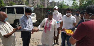 हुडा सैक्टर-17 में हुआ 99 लाख से बनने वाली सडकों का उद्घाटन