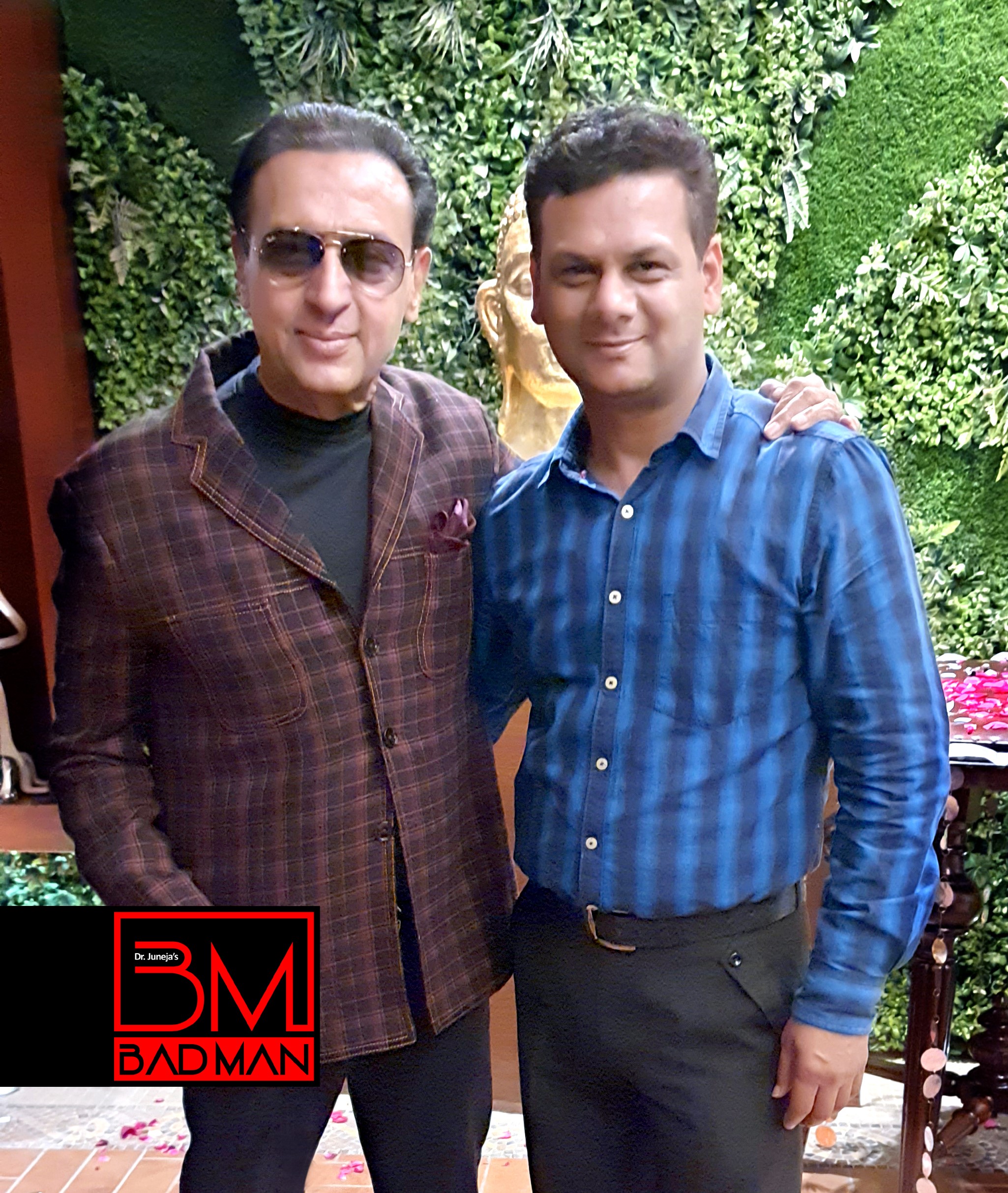 Ravinder Punj with Gulshan Grover