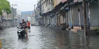 पानी निकासी न होने से जलमग्न हुआ जगाधरी heavy rain water in jagadhri