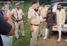 घुटनों पर बदमाश gangsters-on-knees-in-yamunanagar hulchul